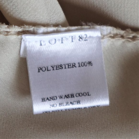 Cream Empire Waist Chiffon and Lace Sleeveless Long Flowy Dress - Picture 8 of 9